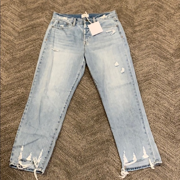 PISTOLA Charlie High Rise Straight in Blue Skies - Picture 6 of 14